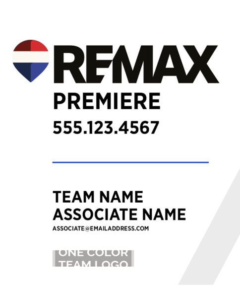 Picture of White Slash - Associate - Team Logo - Long - Big Balloon - 30" x 24"