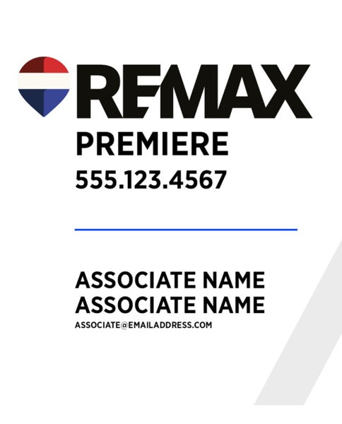 Picture of White Slash - Associate - Team Logo - Missing - Long - Big Balloon - 30" x 24"