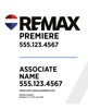 Picture of White Slash - Office Prominent - Address - Big Balloon - 30" x 24"