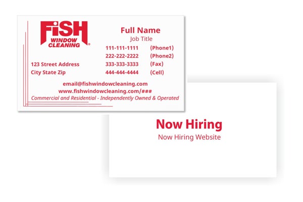 Picture of Red Logo Now Hiring 2 - 2" x 3.5"