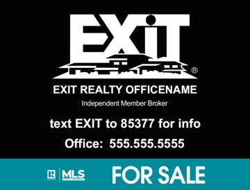 Picture of Office Sign - Black Background