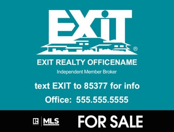 Picture of Office Sign - Teal Background