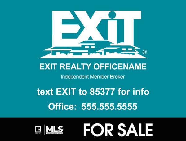 Picture of Office Sign - Teal Background