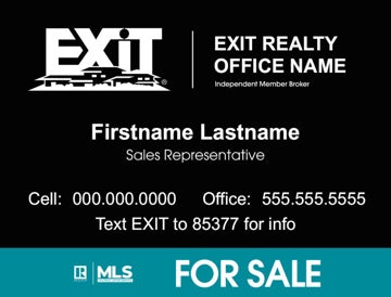 Picture of Agent Sign - Black Background