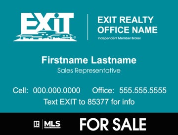 Picture of Agent Sign - Teal Background