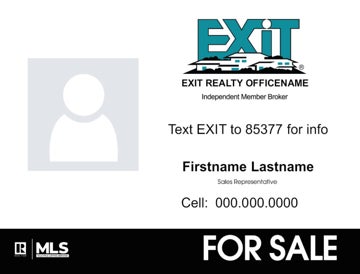 Picture of Agent Signs w Photo - Teal Logo