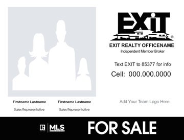 Picture of Team Signs w Photo - Monotone Black