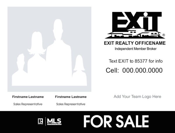 Picture of Team Signs w Photo - Monotone Black