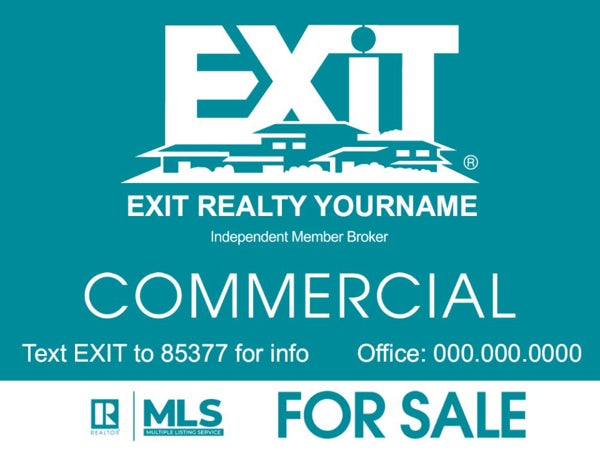 Picture of Commercial For Sale Teal - 18"x24"
