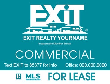 Picture of Commercial For Lease Teal - 18"x24"