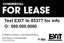 Picture of Commercial For Lease Monotone Black - 24"x36"