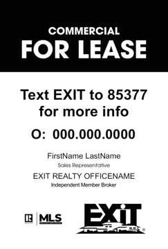 Picture of Commercial For Lease Monotone Black - 36"x24"
