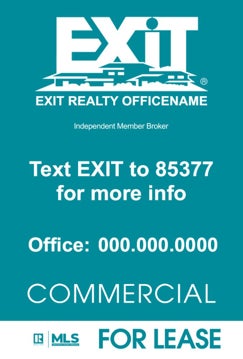 Picture of Commercial For Lease Teal - 36"x24"