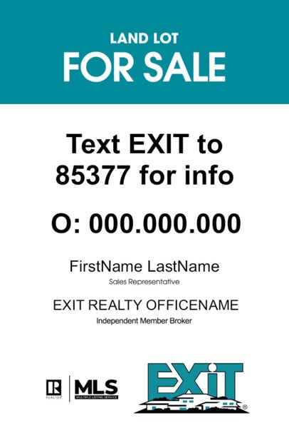 Picture of Land Lot For Sale Teal - 36"x24"