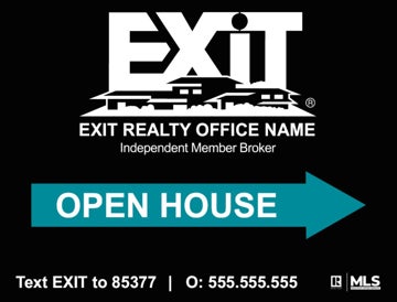 Picture of Open House Black - 18"x24"