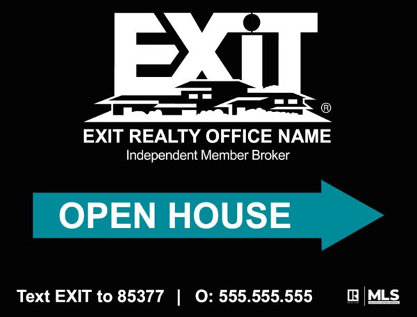 Picture of Open House Black - 18"x24"