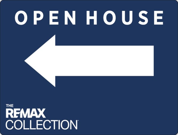 Picture of  18x24 Horizontal TRC Open House Directional Left Blue