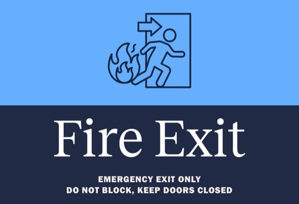 Picture of Fire Exit - 18X12