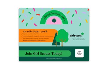 Picture of GS 18" x 24" Adventure Sign