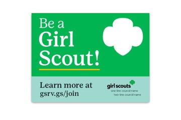 Picture of GS 18" x 24" Be a Girl Scout