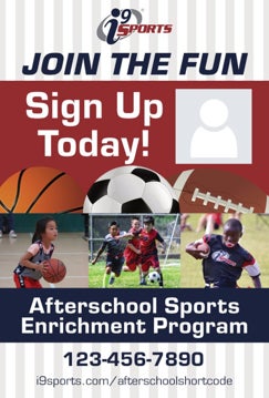 Picture of Afterschool Sports Enrichment Program A-Frame