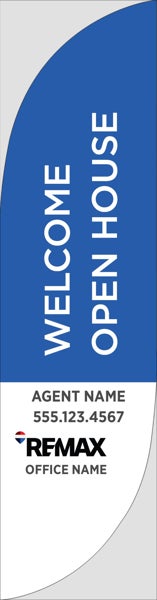 Picture of Blue Welcome Open House - 13' Feather Flag