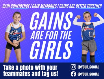 Picture of Gains Are For The Girls - SIGN