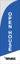 Picture of Blue Open House Top - White Bottom Black Logo - 10 ft Straight Flag