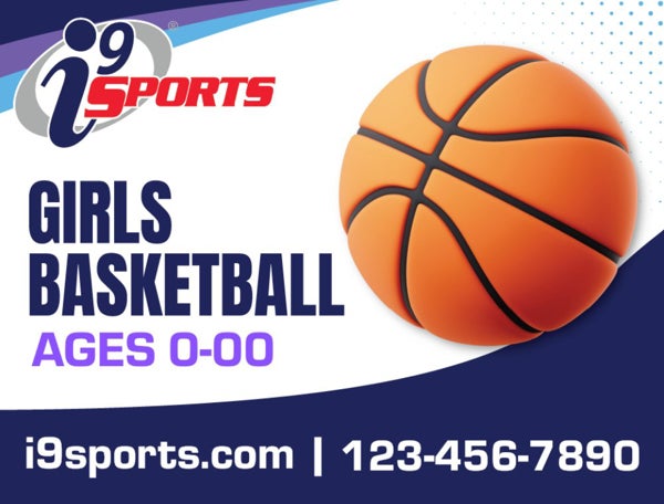 Picture of Girls Basketball Icon Road Sign