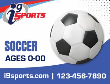 Picture of Soccer Icon Road Sign