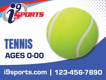 Picture of Tennis Icon Road Sign