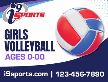 Picture of Girls Volleyball Icon_Road Sign_24x18