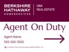 Picture of Directional - DBA, AGENT ON DUTY - 18" x 24"