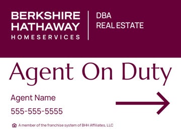 Picture of Directional - DBA, AGENT ON DUTY - 18" x 24"