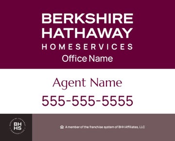 Picture of DBA and Agent Name-  White Background - 24" x 30"