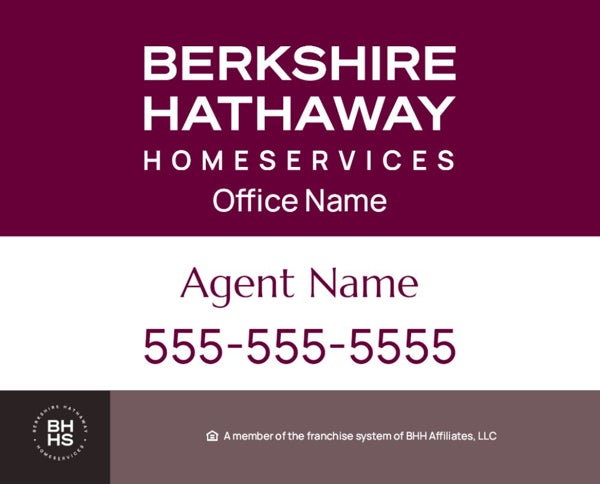 Picture of DBA and Agent Name-  White Background - 24" x 30"