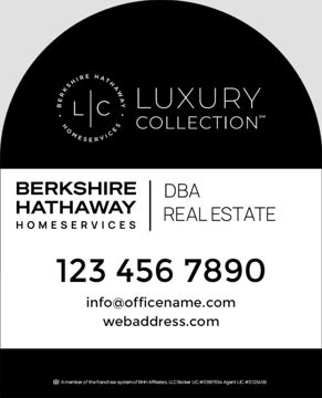 Picture of Yard Sign Dome - Company - Black - 30 x 24