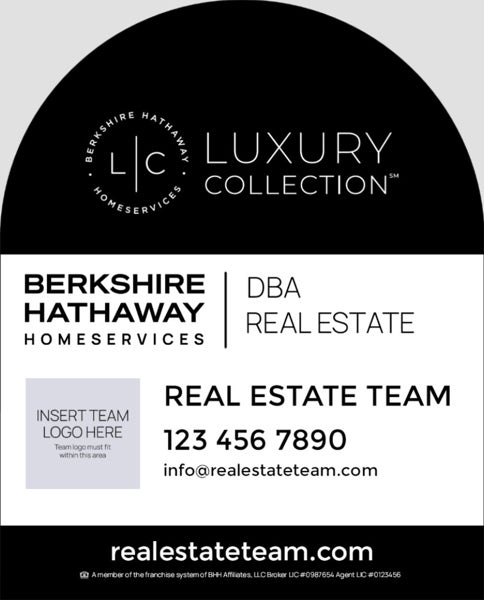 Picture of Yard Sign Dome - Team - Black - 30 x 24