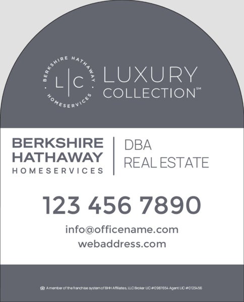 Picture of Yard Sign Dome - Agent Team - Dark - 30 x 24