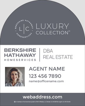 Picture of Yard Sign Dome - Company - Dark - 30 x 24