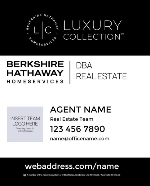 Picture of Yard Sign - Agent Team - Black - 30 x 24