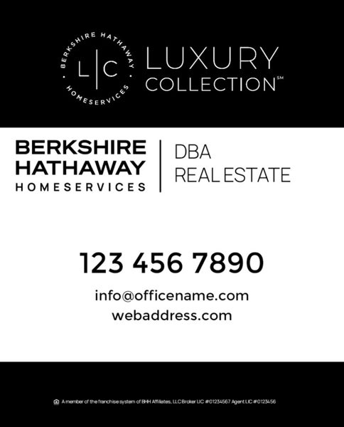 Picture of Yard Sign - Company - Black - 30 x 24