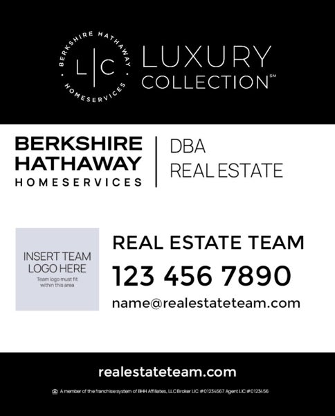 Picture of Yard Sign - Team - Black - 30 x 24