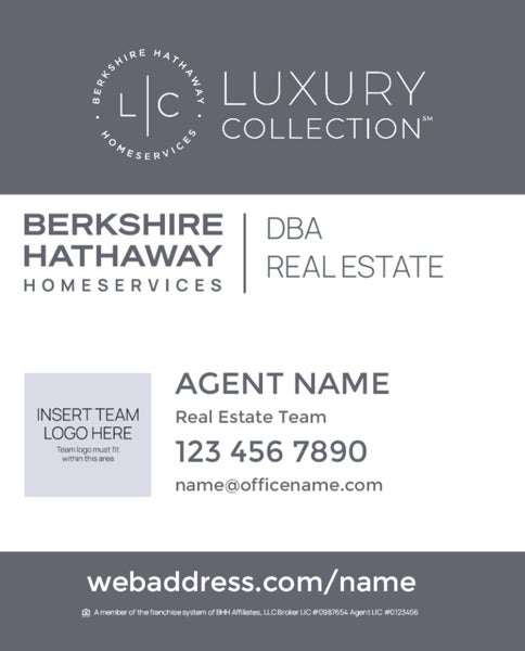 Picture of Yard Sign - Agent Team - Dark - 30 x 24