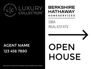 Picture of Open House Design 2 - Black - 18 x 24