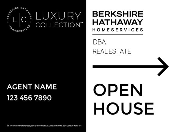 Picture of Open House Design 2 - Black - 18 x 24