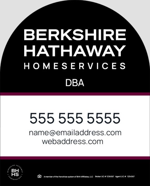 Picture of Black and Cabernet Dome 1 Line Company - 30x24