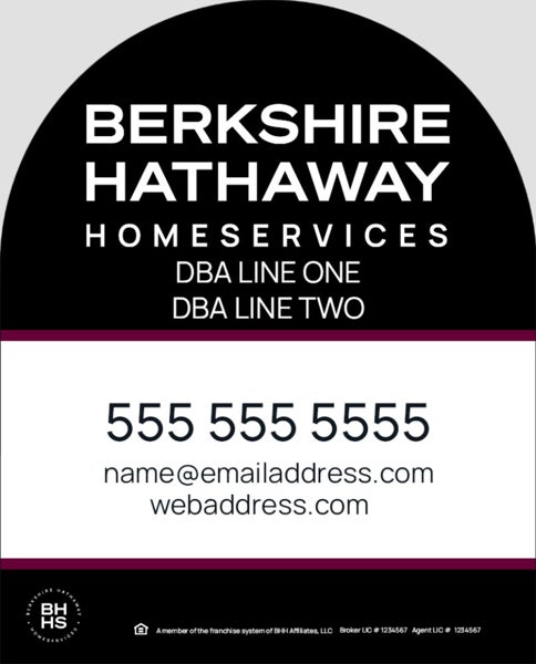 Picture of Black and Cabernet Dome 2 Line Company - 30x24