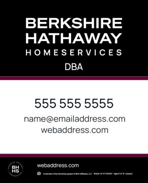 Picture of Black and Cabernet 1 Line Company - 30x24