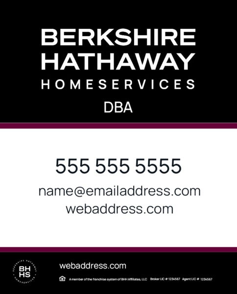 Picture of Black and Cabernet 1 Line Company - 30x24